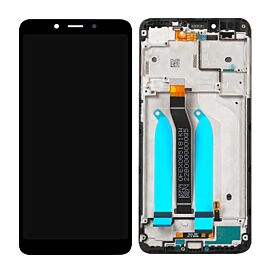 For Redmi 6A LCD Screen Assembly with Frame - Black