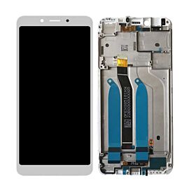 For Redmi 6 LCD Screen Assembly with Frame - White