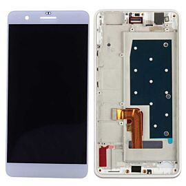 For Honor 6 Plus LCD Screen Assembly with Frame - White