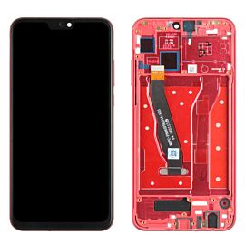 For Honor 8X Lcd Screen Assembly with Frame - Red