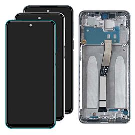 For Redmi Note 9s Lcd Screen Assembly with Frame - Blue