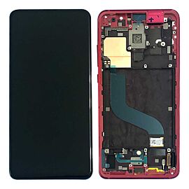 Refurbished For Xiaomi Mi 9T LCD Screen Assembly Replacement with Frame - Red