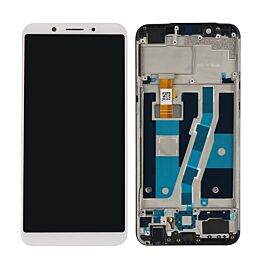 For OPPO A1 LCD Screen Assembly with Frame - White