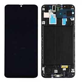 For Original Samsung Galaxy A20 A205 A205F A205FN A205GN A205S A205YN 6.4 inch Super AMOLED Screen Assembly with Frame - Black