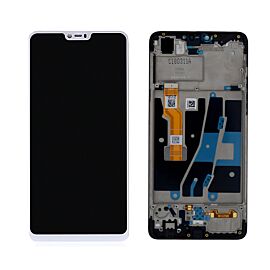 For OPPO A3 LCD Screen Assembly with Frame - White