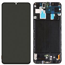 For Original Samsung Galaxy A70 A705F A705FN A705GM A705MN A7050 Super AMOLED Screen Assembly with Frame - Black