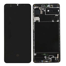 For Original Samsung Galaxy A71 A715 A715F A715FD 6.7 inch SUPER AMOLED Screen Assembly with Frame - Black