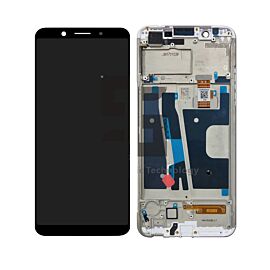 For OPPO A75 LCD Screen Assembly with Frame - Black