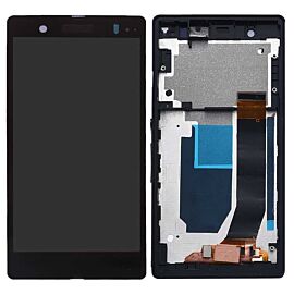 For Sony Xperia Z LCD Screen Assembly with Frame - Purple