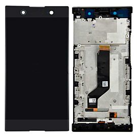For Sony Xperia XA1 Ultra C7 LCD Screen Assembly with Dual SIM Frame - Black