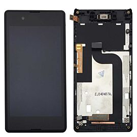 For Sony Xperia E3 LCD Screen Assembly with Single SIM Frame - Black