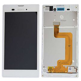 For Sony Xperia T3 LCD Screen Assembly with Frame - White