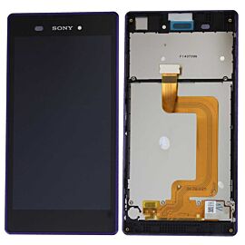 For Sony Xperia T3 LCD Screen Assembly with Frame - Purple