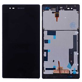 For Sony Xperia T2 Ultra LCD Screen Assembly with Single SIM Frame - Black