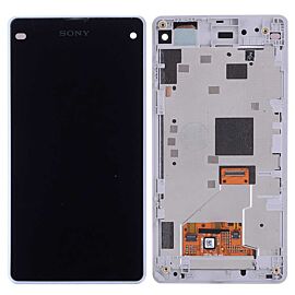 For Sony Xperia Z1 Mini Z1 Compact LCD Screen Assembly with Frame - White