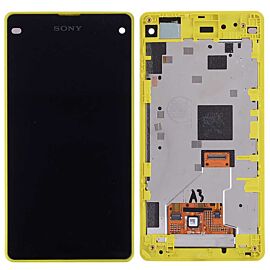 For Sony Xperia Z1 Mini Z1 Compact LCD Screen Assembly with Frame - Yellow