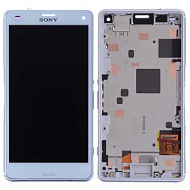For Sony Xperia Z3 Mini Z3 Compact LCD Screen Assembly with Frame - White