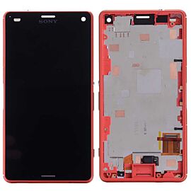 For Sony Xperia Z3 Mini Z3 Compact LCD Screen Assembly with Frame - Red
