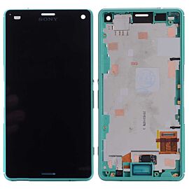 For Sony Xperia Z3 Mini Z3 Compact LCD Screen Assembly with Frame - Green