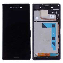 For Sony Xperia Z3 LCD Screen Assembly with Single SIM Frame - Black