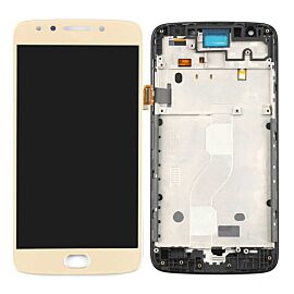 For Motorola Moto E4 2017 LCD Screen Assembly with Frame - Gold