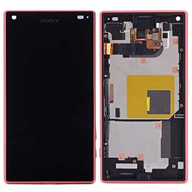 For Sony Xperia Z5 Mini Z5 Compact LCD Screen Assembly with Frame - Pink