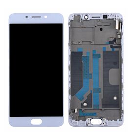 For OPPO F1 Plus R9 LCD Screen Assembly with Frame - White
