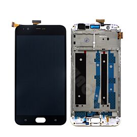For OPPO F1s LCD Screen Assembly with Frame - Black