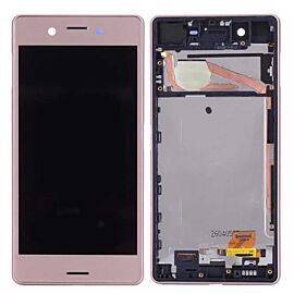 For Sony Xperia X LCD Screen Assembly with Single SIM Frame - Rose Gold