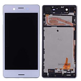 For Sony Xperia X LCD Screen Assembly with Single SIM Frame - White