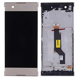 For Sony Xperia XA1 LCD Screen Assembly with Dual SIM Frame - Gold