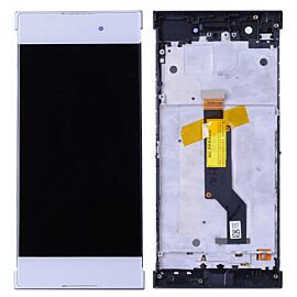 For Sony Xperia XA1 LCD Screen Assembly with Dual SIM Frame - White