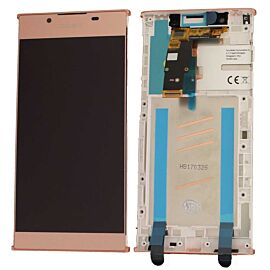 For Sony Xperia L1 LCD Screen Assembly with Dual SIM Frame - Pink