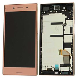 For Sony Xperia XZ Premium LCD Screen Assembly with Dual SIM Frame - Red