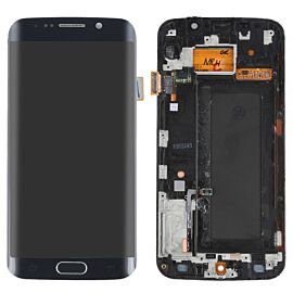 Refurbished For Samsung Galaxy S6 Edge G925 AMOLED Screen Assembly with Frame - Blue