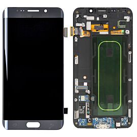 Refurbished For Samsung Galaxy S6 Edge Plus G928 Super AMOLED Screen Assembly with Frame - Silver