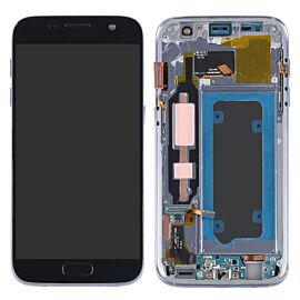 Refurbished For Samsung Galaxy S7 G930 Super AMOLED Screen Assembly with Frame - Black