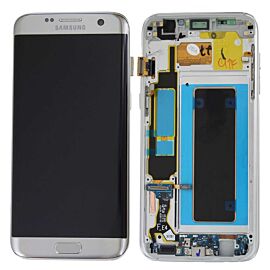 Refurbished For Samsung Galaxy S7 Edge G935 Super AMOLED Screen Assembly with Frame - Silver