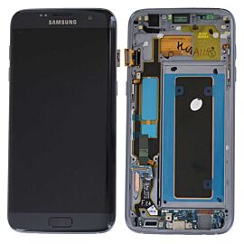 Refurbished For Samsung Galaxy S7 Edge G935 Super AMOLED Screen Assembly with Frame - Black