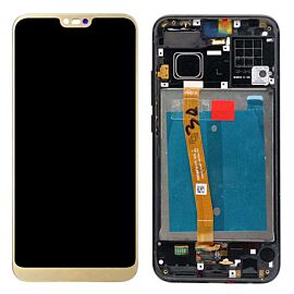 For Honor 10 LCD Screen Assembly with Frame and Fingerprint - Gold