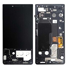 Refurbished For Blackberry KEY2 LCD Screen Assembly with Frame - Black