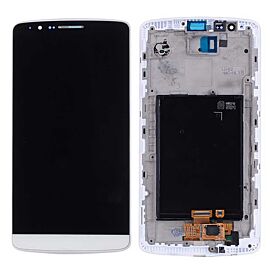 For LG G3 LCD Screen Assembly Digitizer with Frame - White