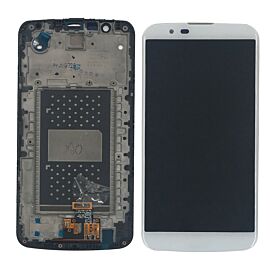 For LG K10 2016 LCD Screen Assembly with Frame - White