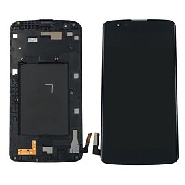For LG K7 K330 LCD Screen Assembly with Frame - Black