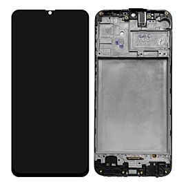 Refurbished For Samsung Galaxy M21 M215F AMOLED Screen Assembly with Frame - Black