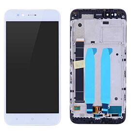 For Xiaomi Mi A1 LCD Screen Assembly with Frame - White