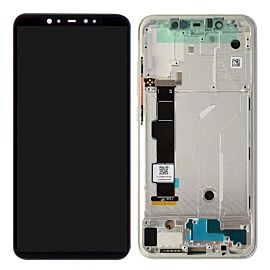 Refurbished For Xiaomi Mi 8 Mi8 AMOLED Screen Assembly with Frame - Silver