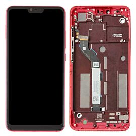 For Xiaomi Mi8 Lite Mi 8 Lite LCD Screen Assembly with Frame - Red