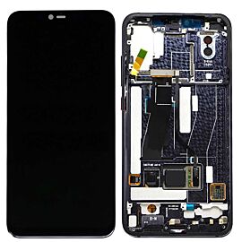 Refurbished For Xiaomi Mi 8 Pro Mi8Pro AMOLED Screen Assembly with Fingerprint and Frame - Black