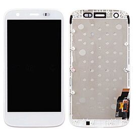 For Motorola MOTO G 1st Gen LCD Screen Assembly with Frame - White